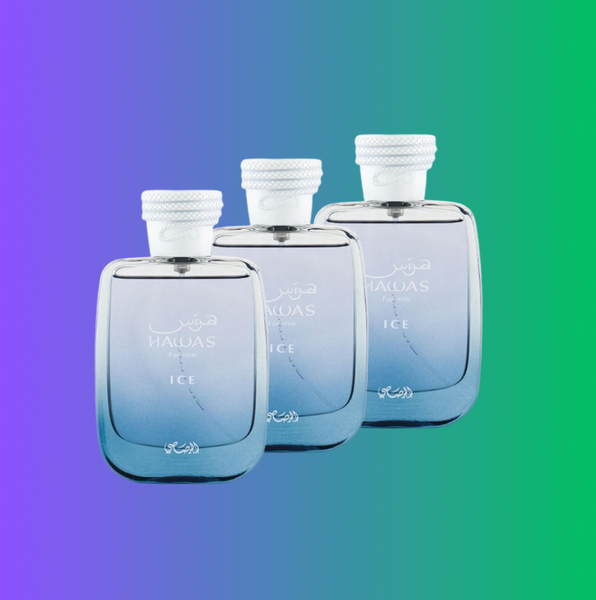Hawas Ice By Rasasi For Men - 3.38 Oz Edp Spray – theperfumekingdom