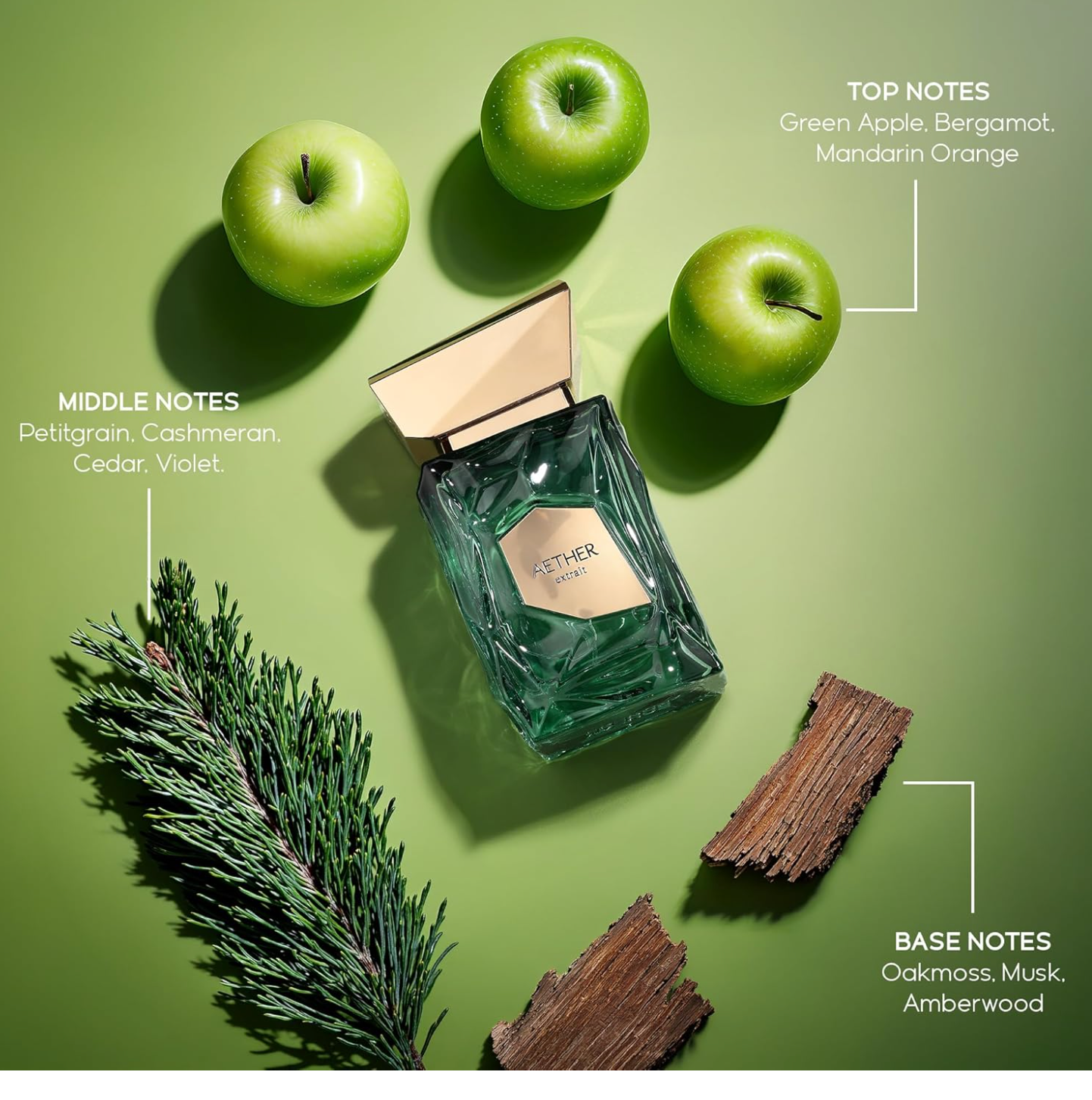 Aether Extrait de Parfum 100ml Unisex Amber Woody Long Lasting Luxury Perfume Spray